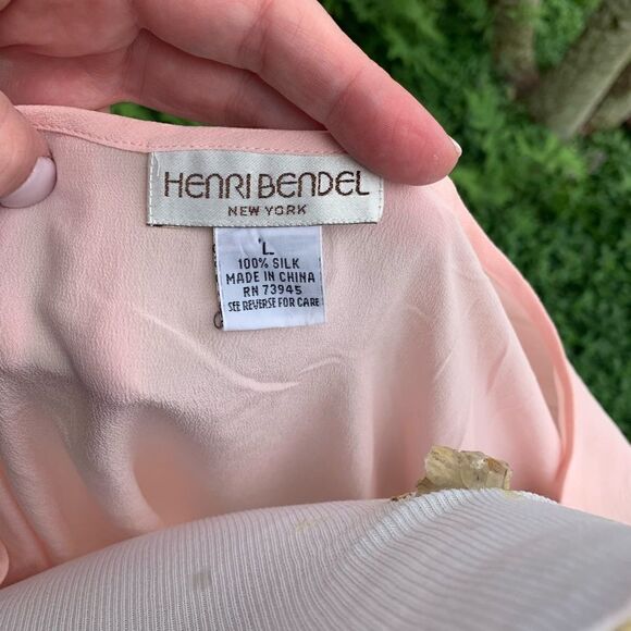 Henri Bendel Vintage Silk Tank in Pink size L - Picture 5 of 6